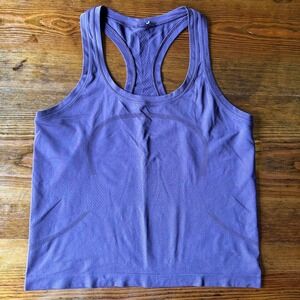 Lululemon Swiftly Racerback Waist Length Purple Tank 10